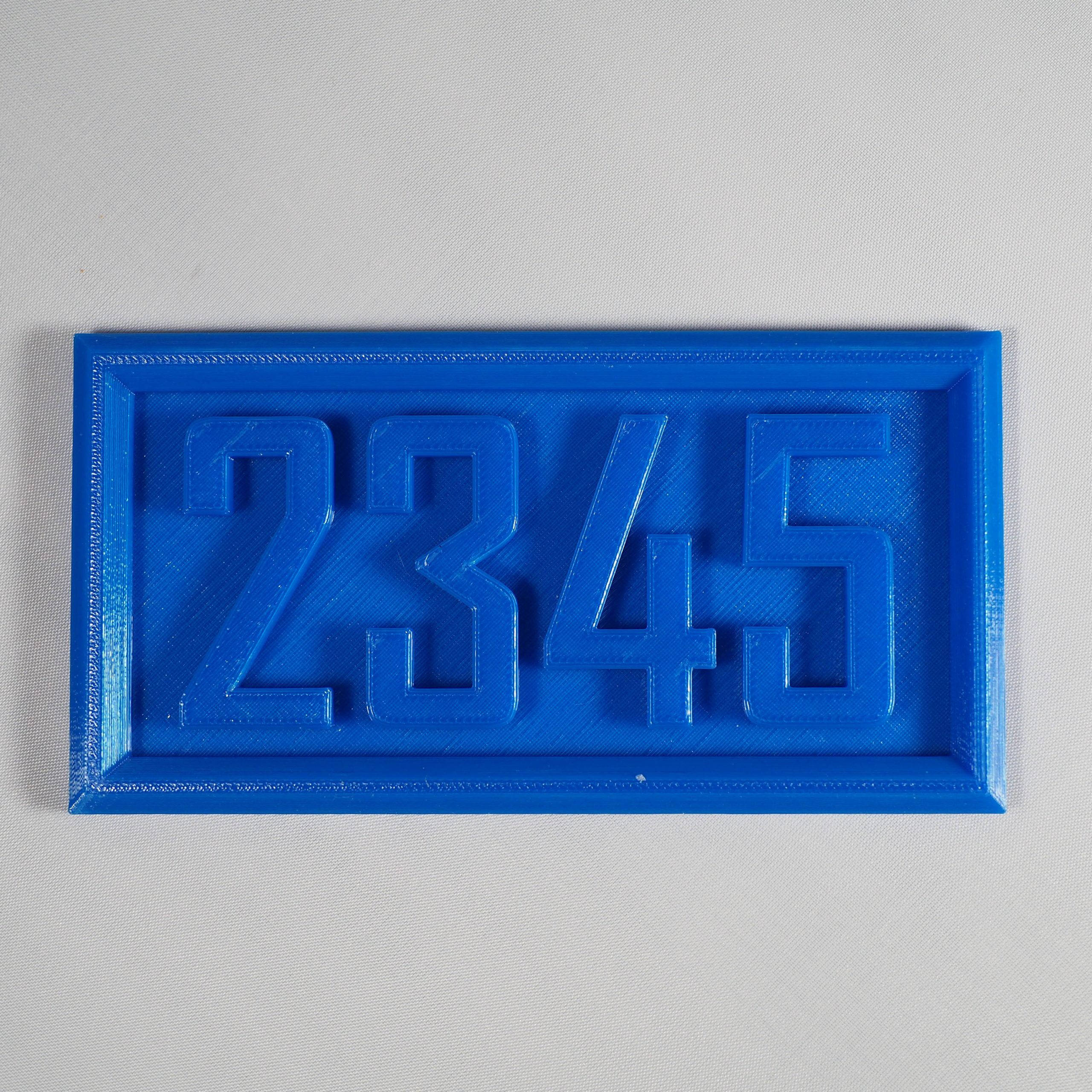 High Vis Orange Plaque