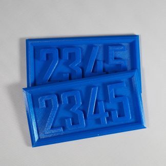 Basic 1 Color House Number Plaques * 2 Pack